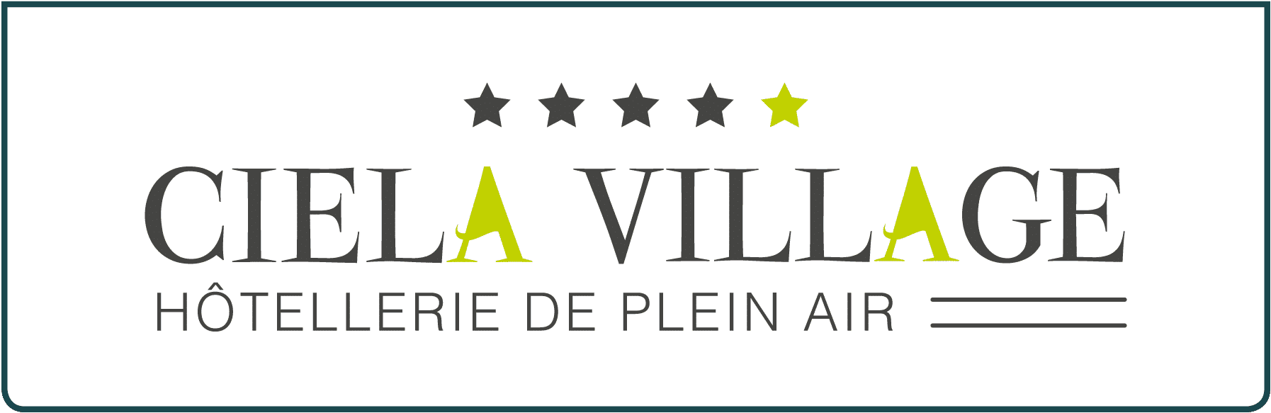 Camping Le Floride Le Barcarès (66) : Logotype Blanc Contour