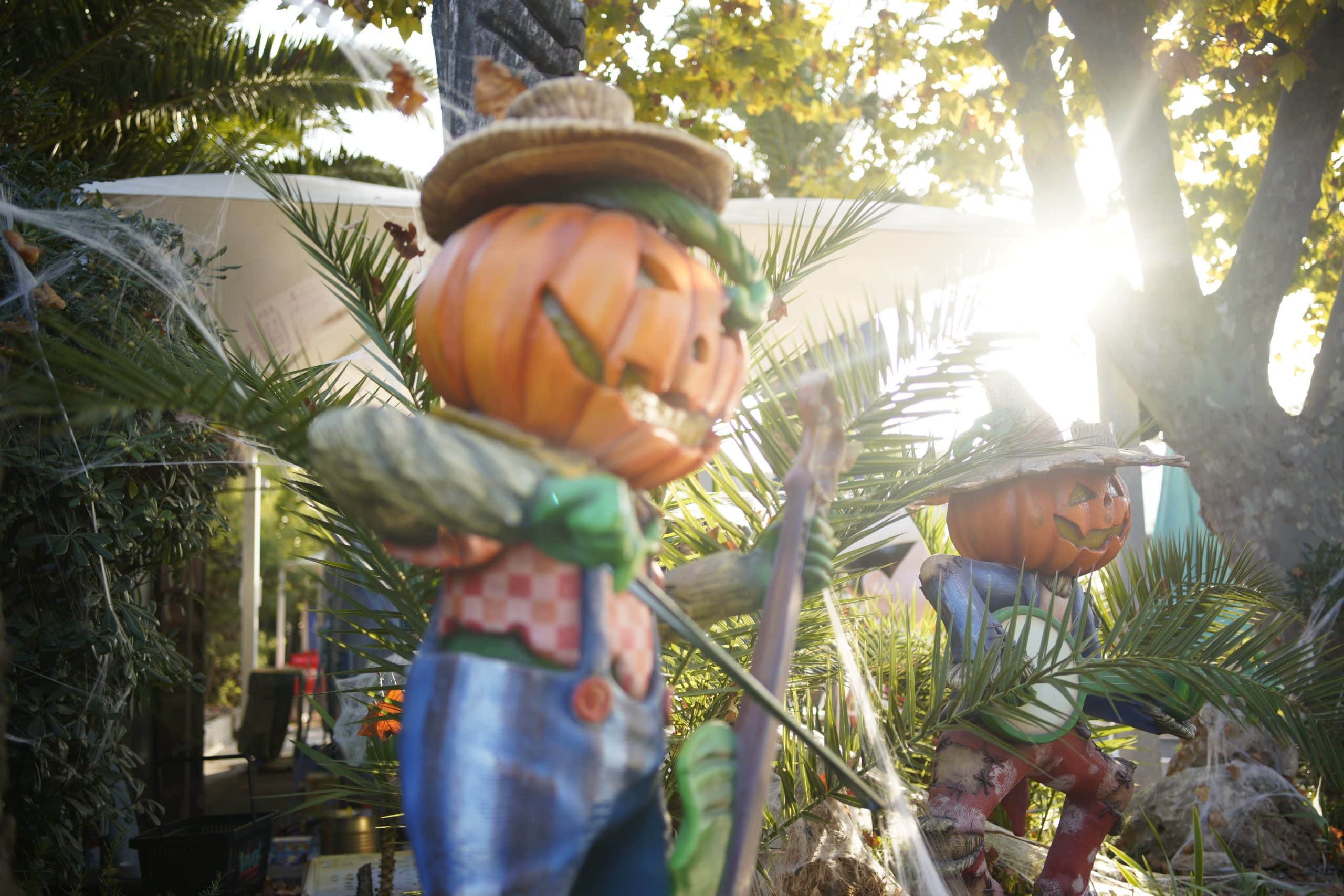 Camping avec animations pour halloween, sud de la france